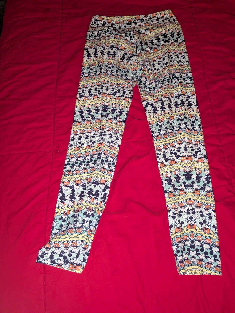 Disney x LuLaRoe Mickey Mouse Leggings OS One Size All Over Print